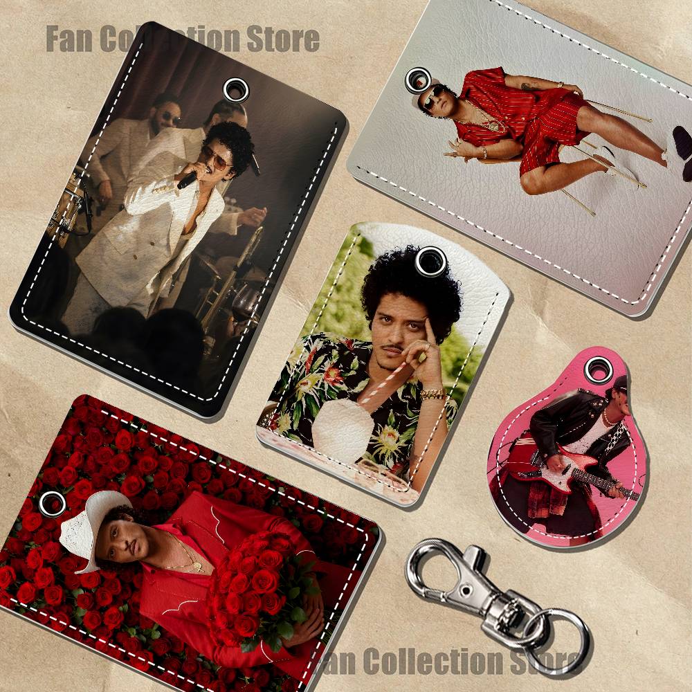 Airtag Holder Case - Portachiavi in pelle Singer B-Bruno Mars