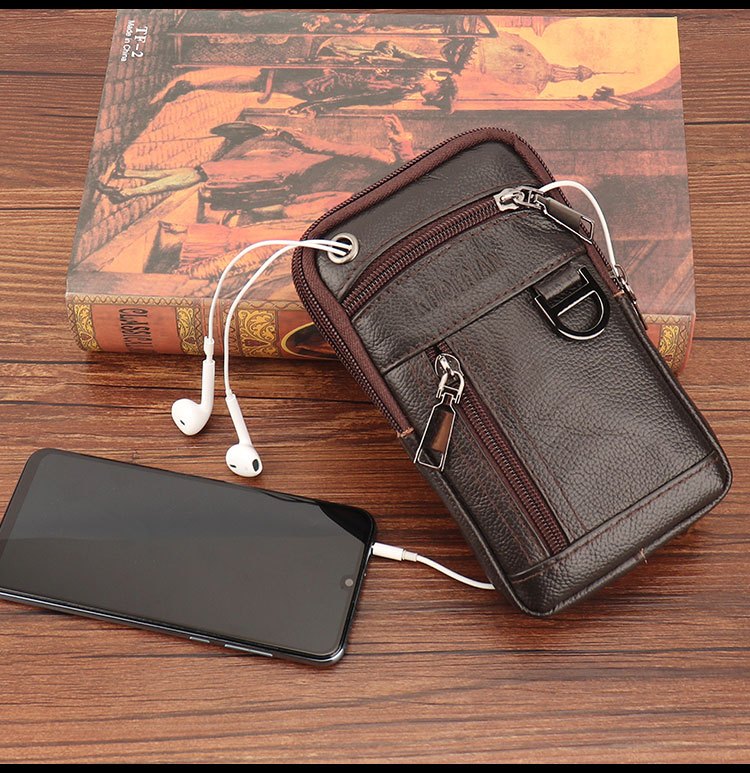 Phone Accessories For Men - Borsa da Cintura Multifunzionale in Pelle