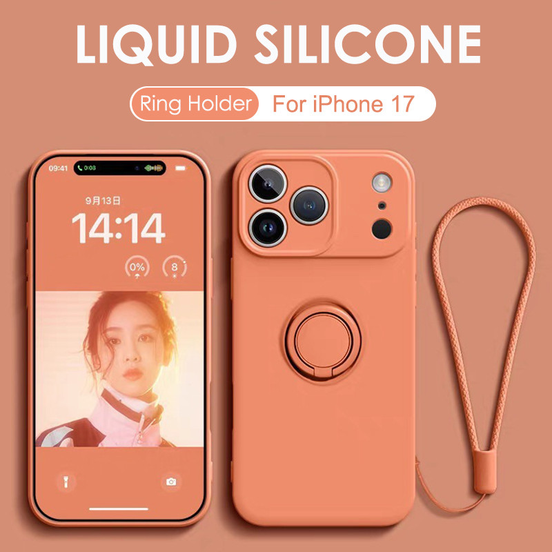 Phone Accessories Ring - Custodia Protettiva Magnetica in Silicone Liquido