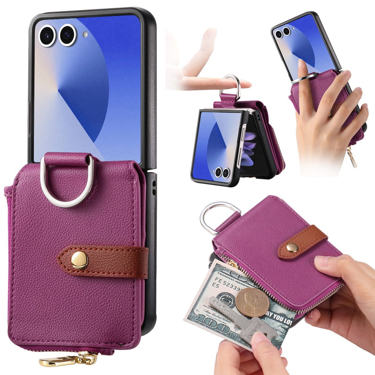 Phone Accessories Hippers - Custodia di Lusso Porta Carte per