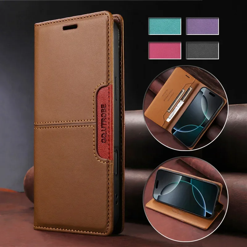 Oppo A78 - Custodia in pelle antifurto Flip Cover