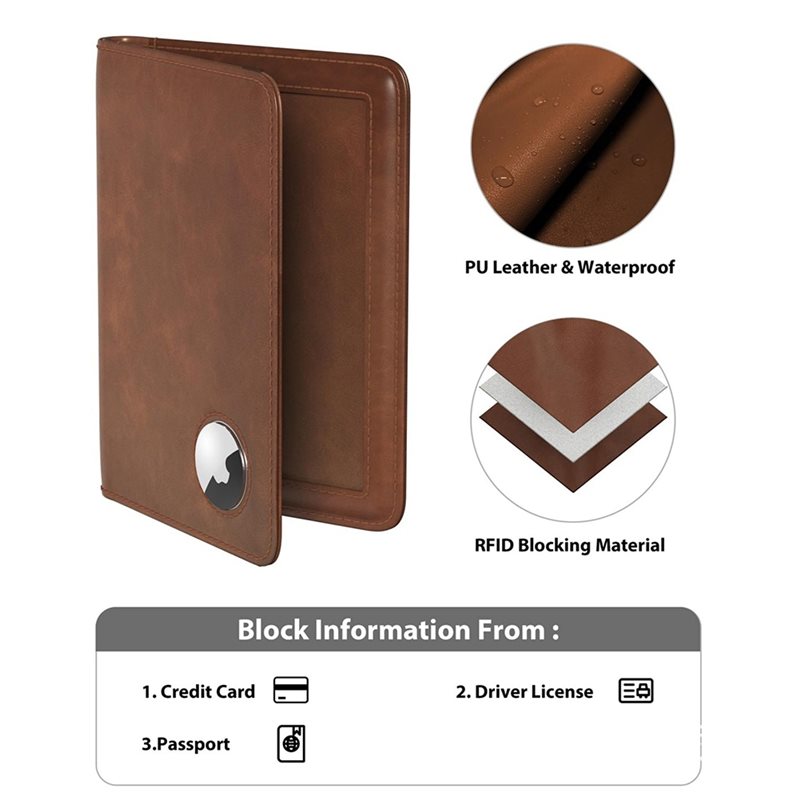 ABRT-Porta passaporto con bloc - Airtag Holder Case recensione e prezzo