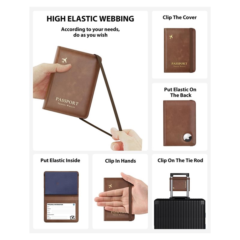 ABRT-Porta passaporto con bloc - Airtag Holder Case recensione e prezzo