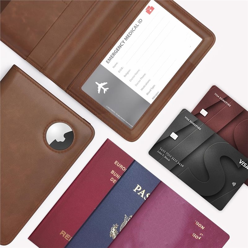 ABRT-Porta passaporto con bloc - Airtag Holder Case recensione e prezzo