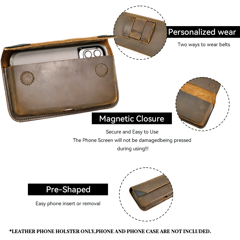 Marsupio da uomo in vera pelle - Phone Accessories For Men recensione e prezzo