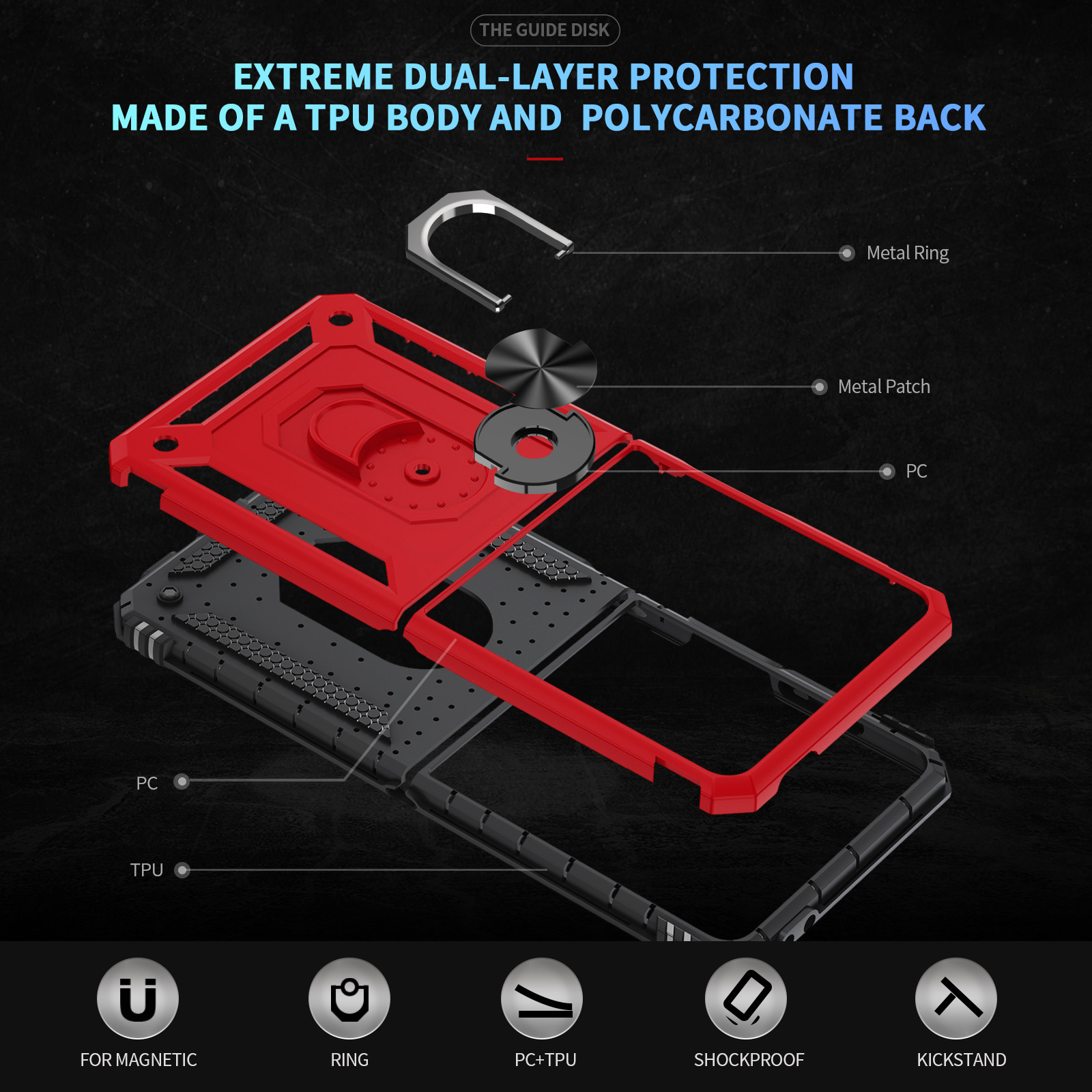 Custodia per telefono antiurto - Phone Accessories Ring recensione e prezzo